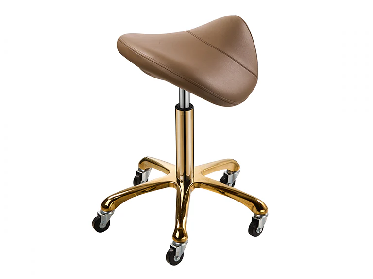 Adalina Gold Saddle Stool - Image 3