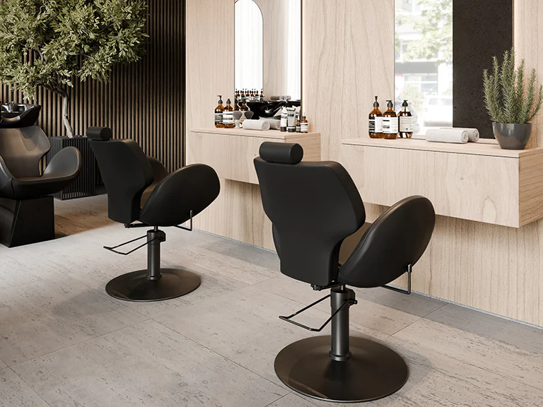 Chloe Black Styling Chair - Image 7